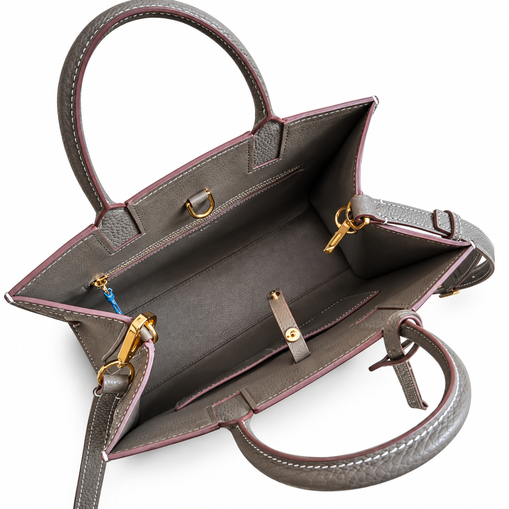 Burberry Stone Grey TB Monogram Handbag