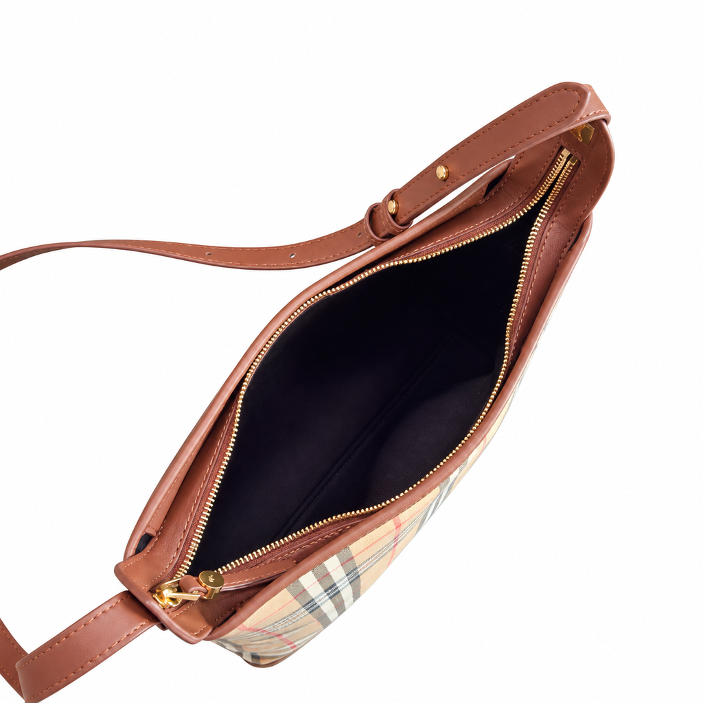 Burberry Modern Leather Convertible Tote Bag