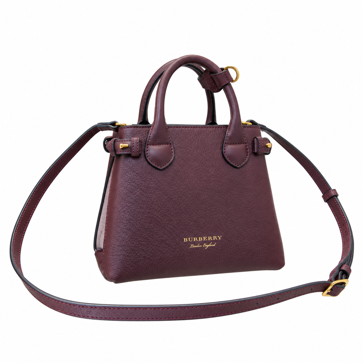 Burberry Burgundy Reverie Top Handle Bag