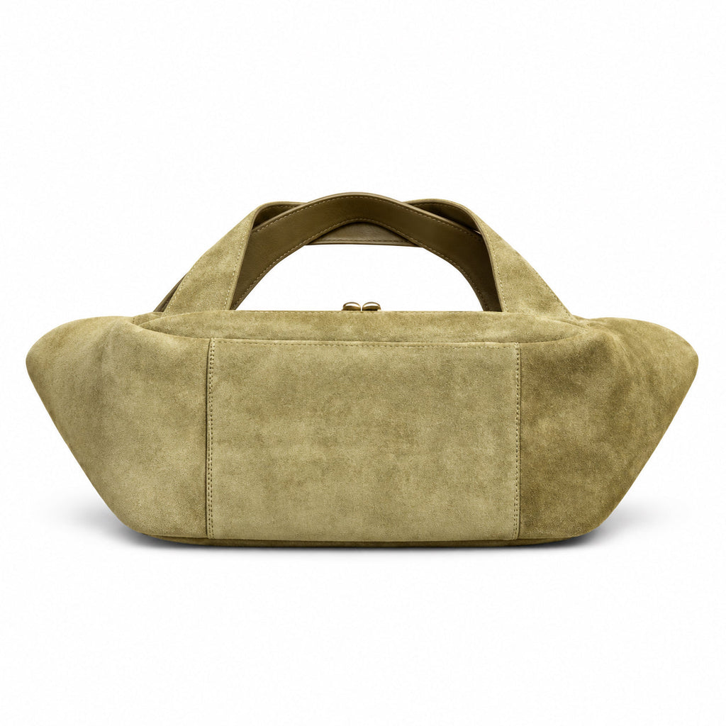 YSL Le 5 à 7 Tote Bag – Khaki Suede
