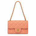 Chanel Quilted Leather Compact Box Chain Crossbody