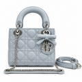 Dior White Cannage Quilted Shoulder Bag 17cm