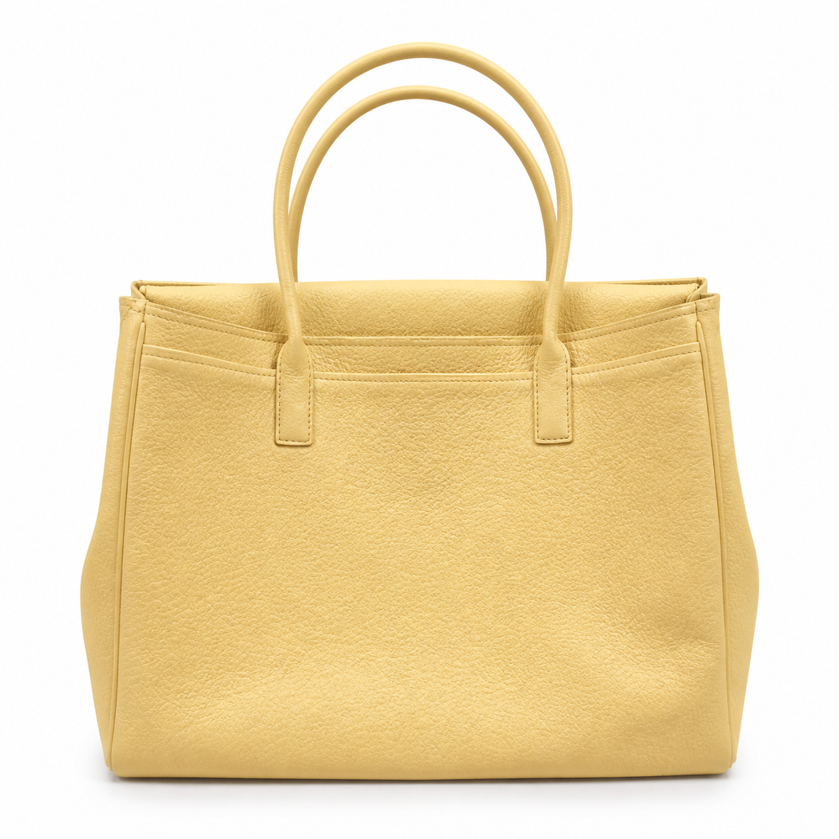 Chanel Large Neo Executive Tote Butter Yellow Grained Calfskin | Gold CC Turn-Lock — 43cm