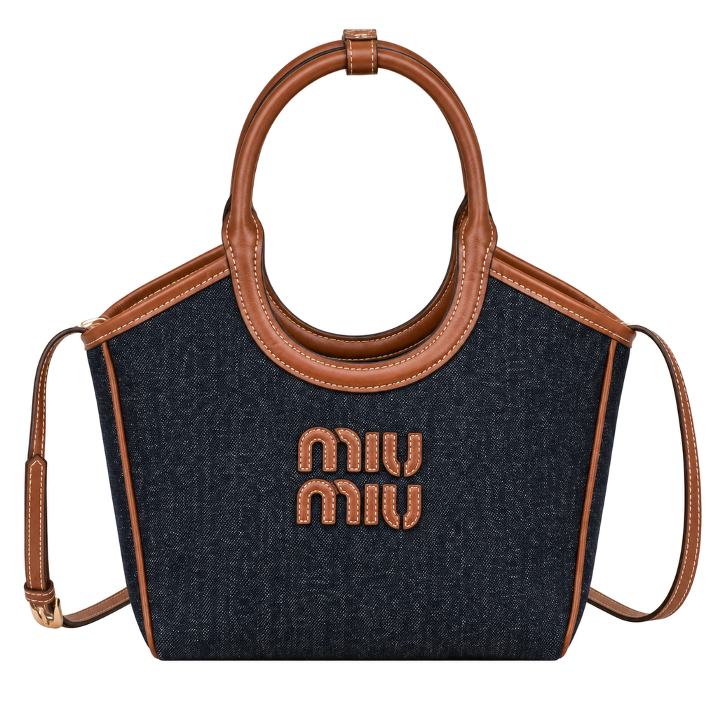 Miu Miu Leather Top Handle Bag 22 cm