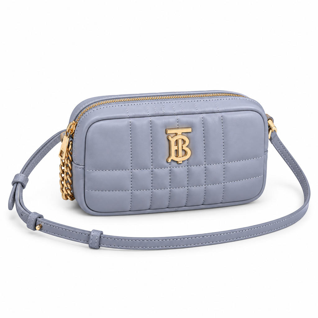 Burberry Slate Elegance TB Quilted Camera Bag