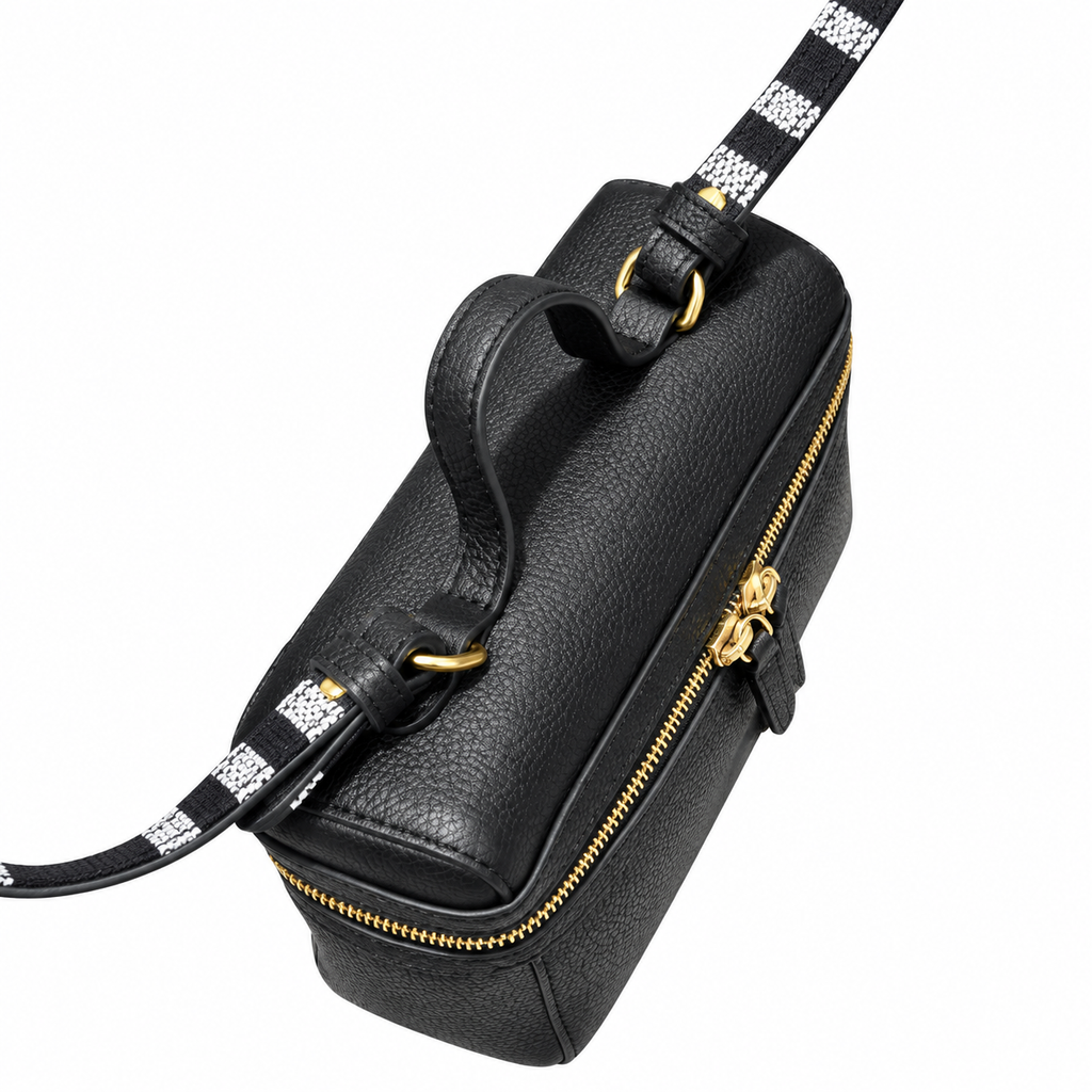 Burberry Knight Emblem Black Vanity Crossbody