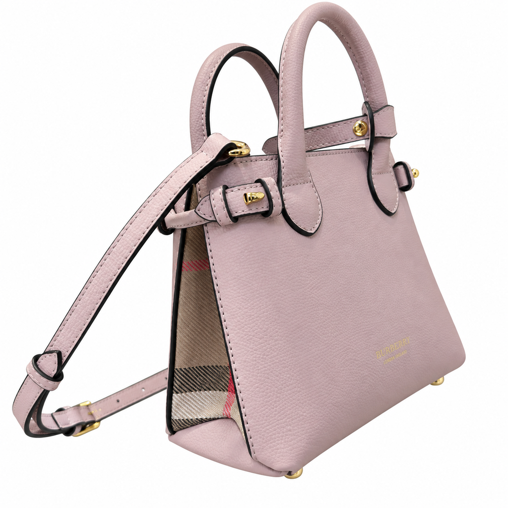 Burberry Dusty Rose Poise Top Handle Bag