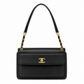 Chanel Caviar CC Tote with Front Flap Pocket