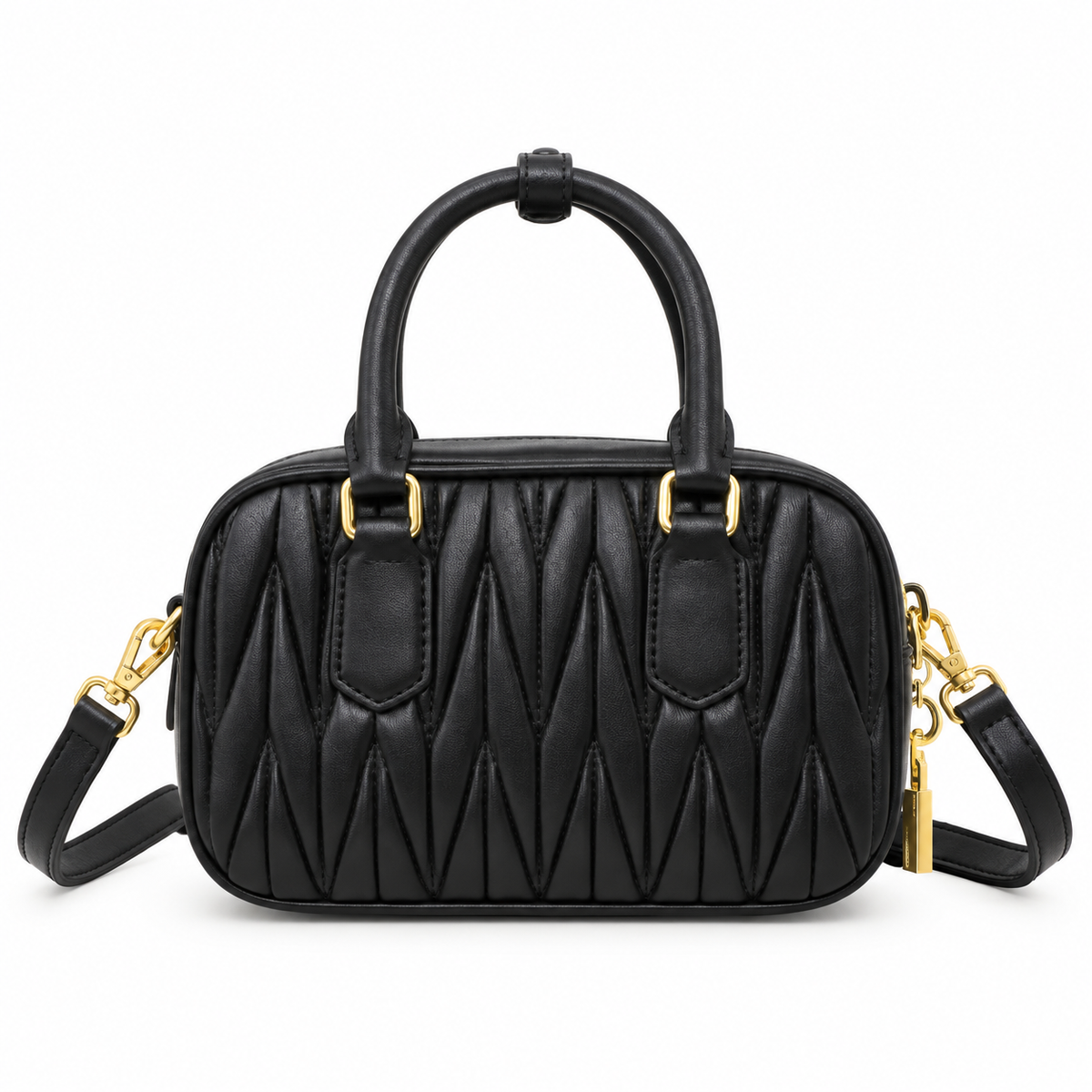 Miu Miu Matelassé Leather Folded Crossbody Bag