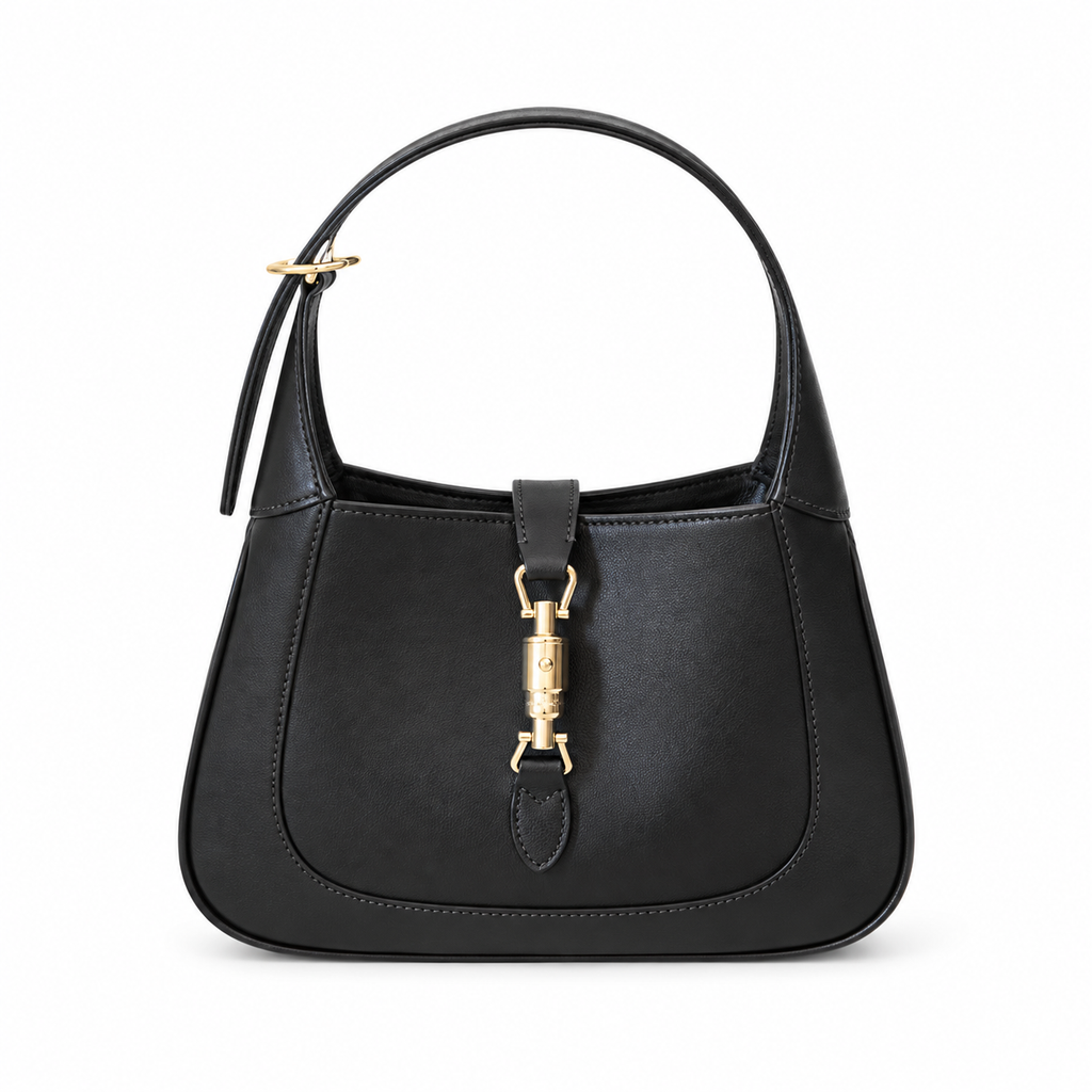 Gucci Jackie 1961 Small Hobo in Black Polished Leather