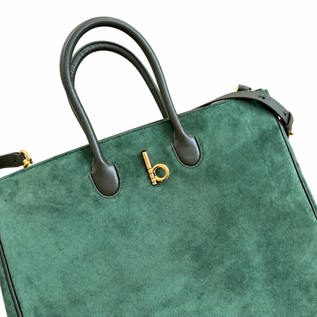 Burberry Forest Elegance Textured Tote Bag
