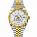 Rolex Sky-Dweller 42mm White Dial Automatic Watch – Rolesor, Annual Calendar, Dual Time Zone