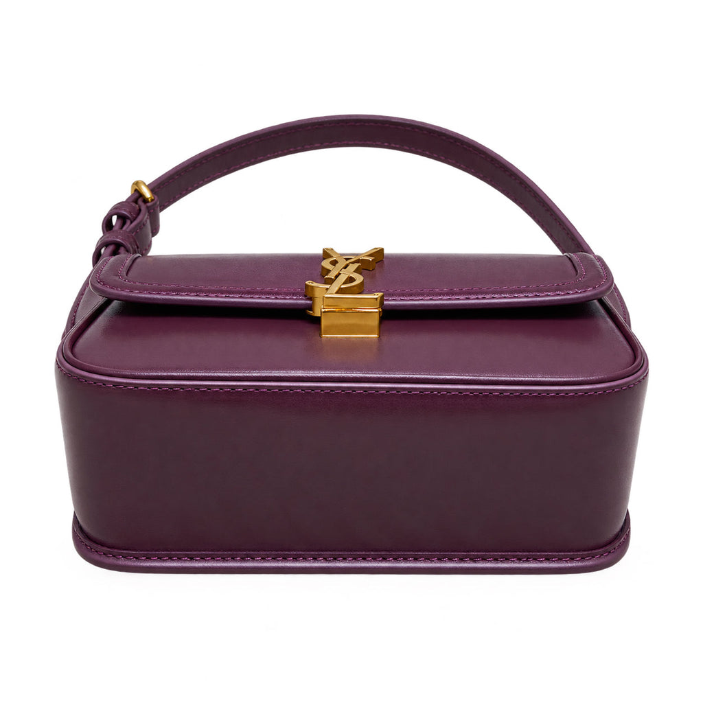 Saint Laurent Solferino Bag – Burgundy Leather