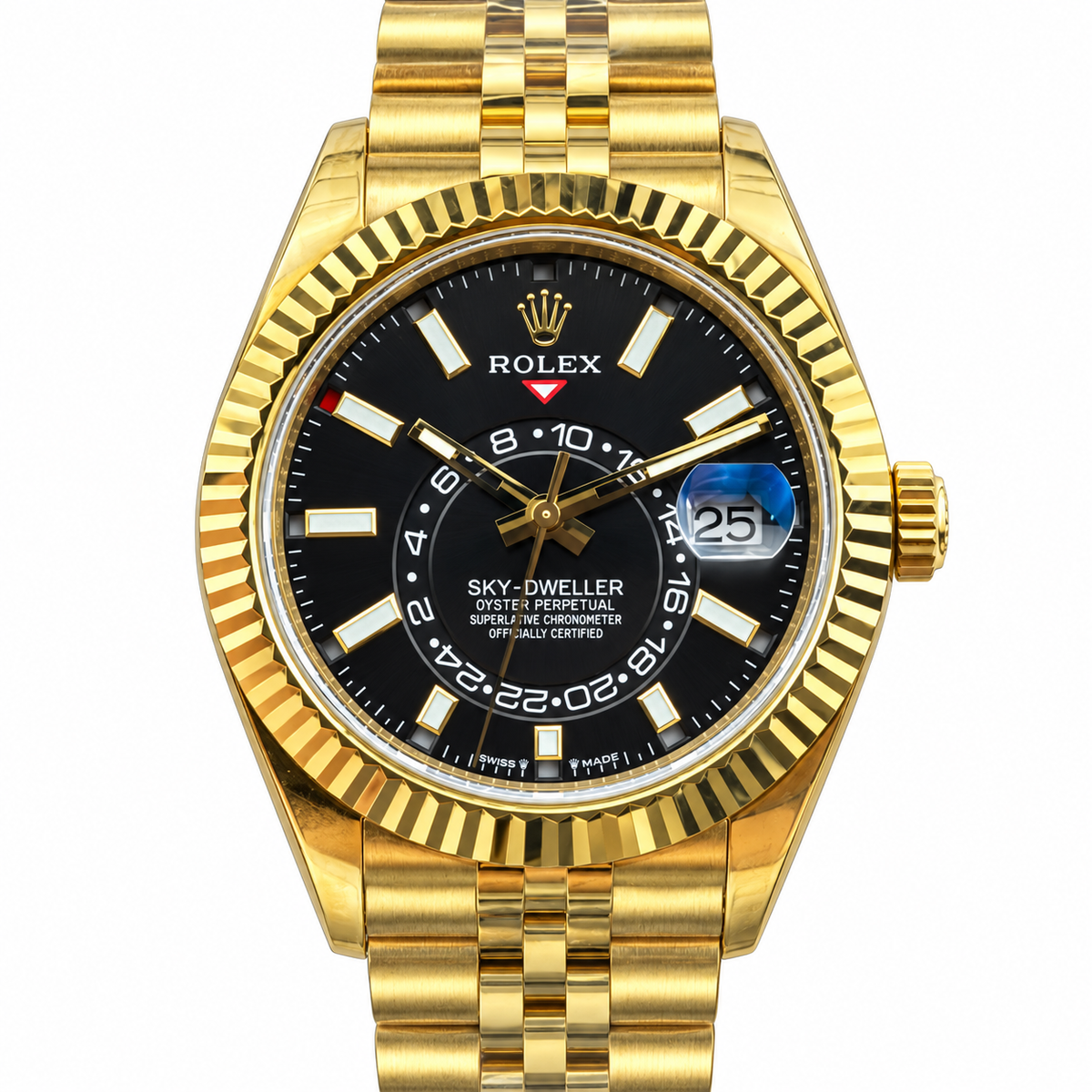 Rolex Sky-Dweller 42mm Blue Dial Automatic Watch – Oystersteel, Annual Calendar, Dual Time Zone