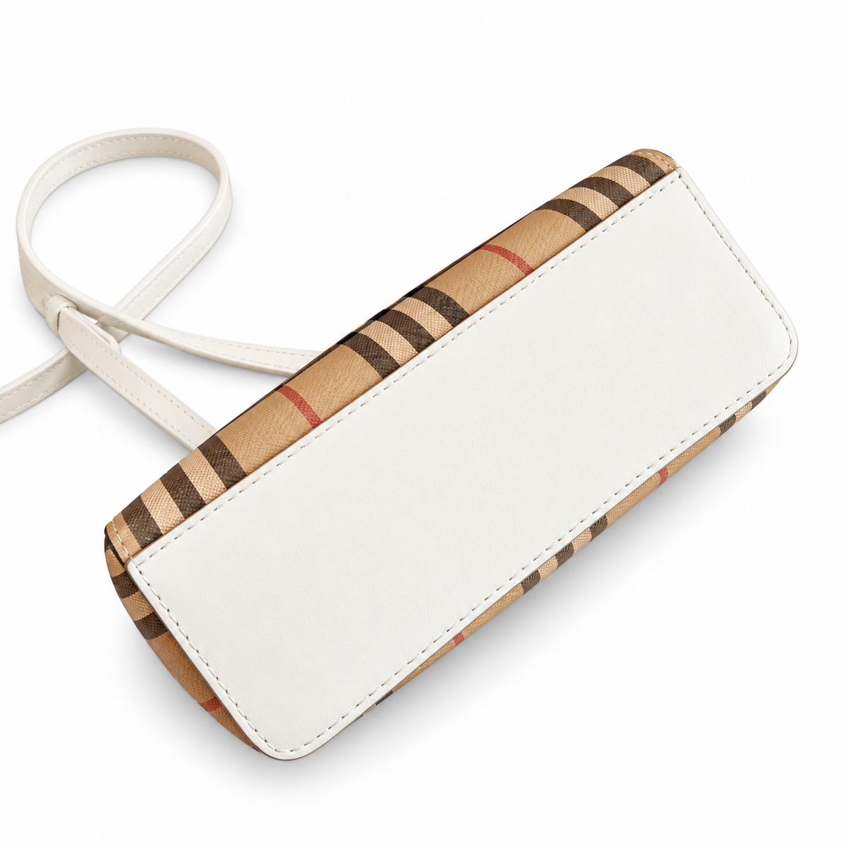 Burberry Ivory Check Vanity Bag