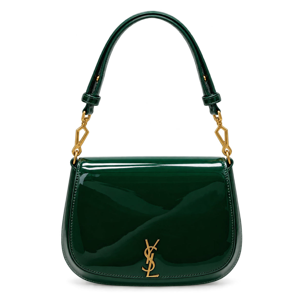 Saint Laurent Voltaire Shoulder Bag in Forest Green